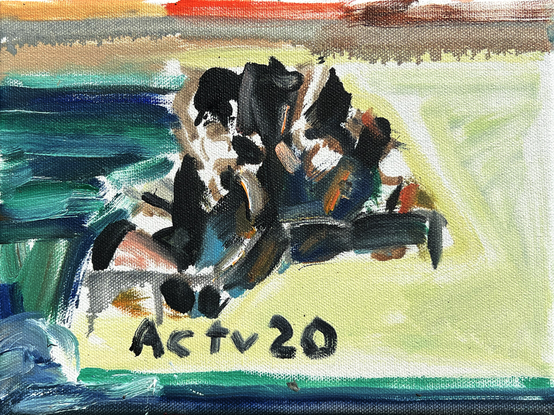 "Venice boat", oil on canvas, 24 x 18 cm, 2022