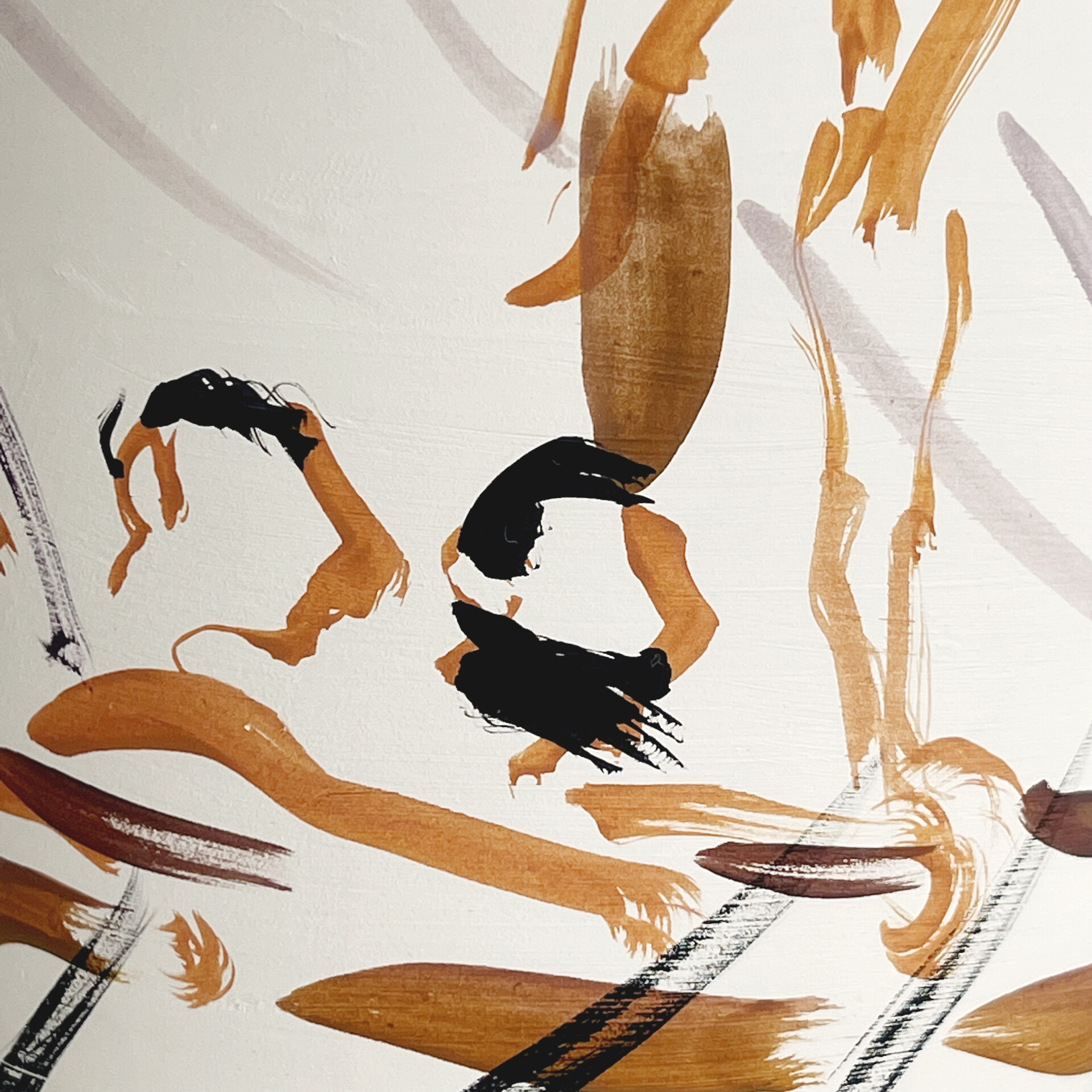 “Odysseus and Sirens”, 2021, oil paint on ceramics, 19,5 x 18, 5 cm