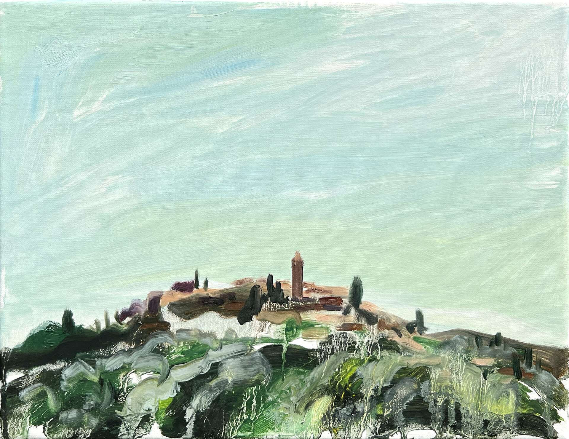 Montefollonico oil on canvas 34 x 24 cm, 2022