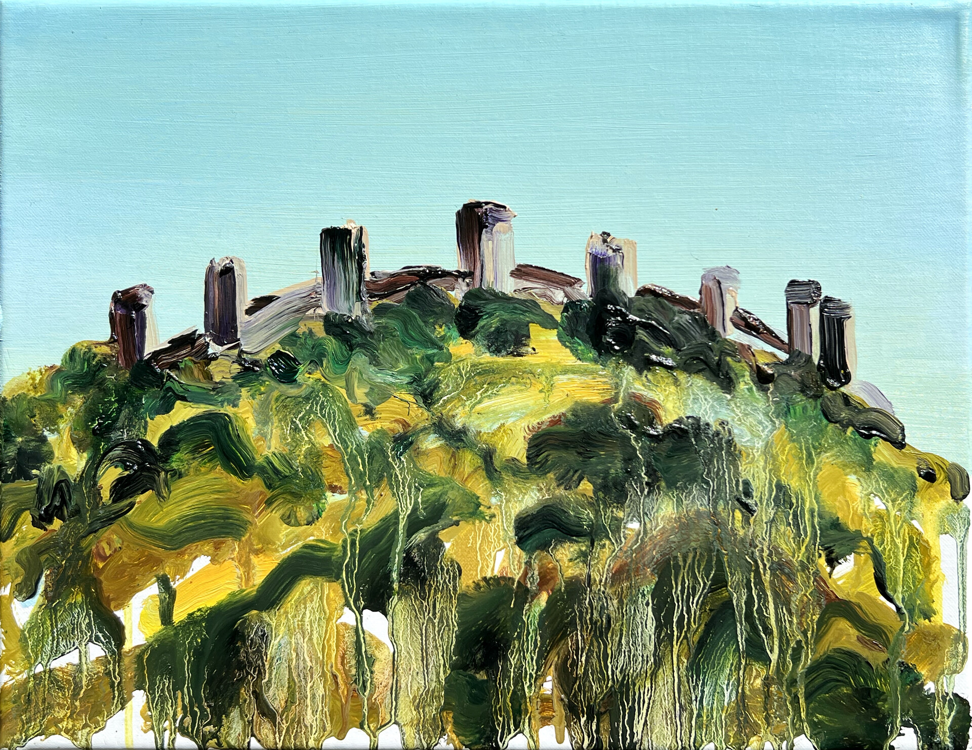 Monterigggioni oil on canvas 35 x 27 cm, 2022