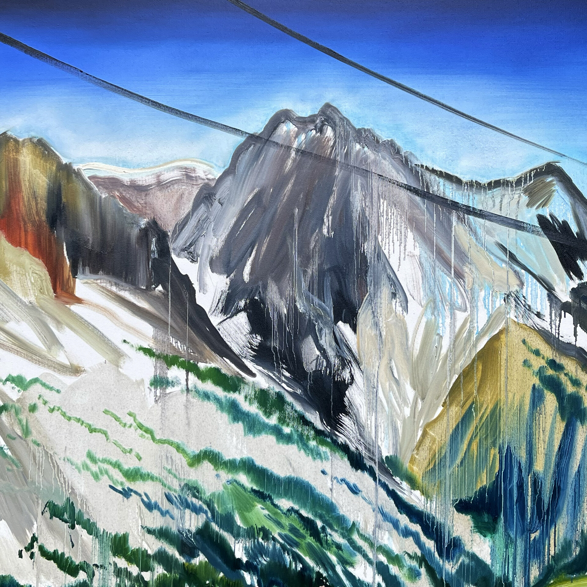 “Grands Montets”, 140 x 120 cm, oil on canvas, 2022